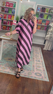 Evening Ease Dolman Sleeve Midi Dress