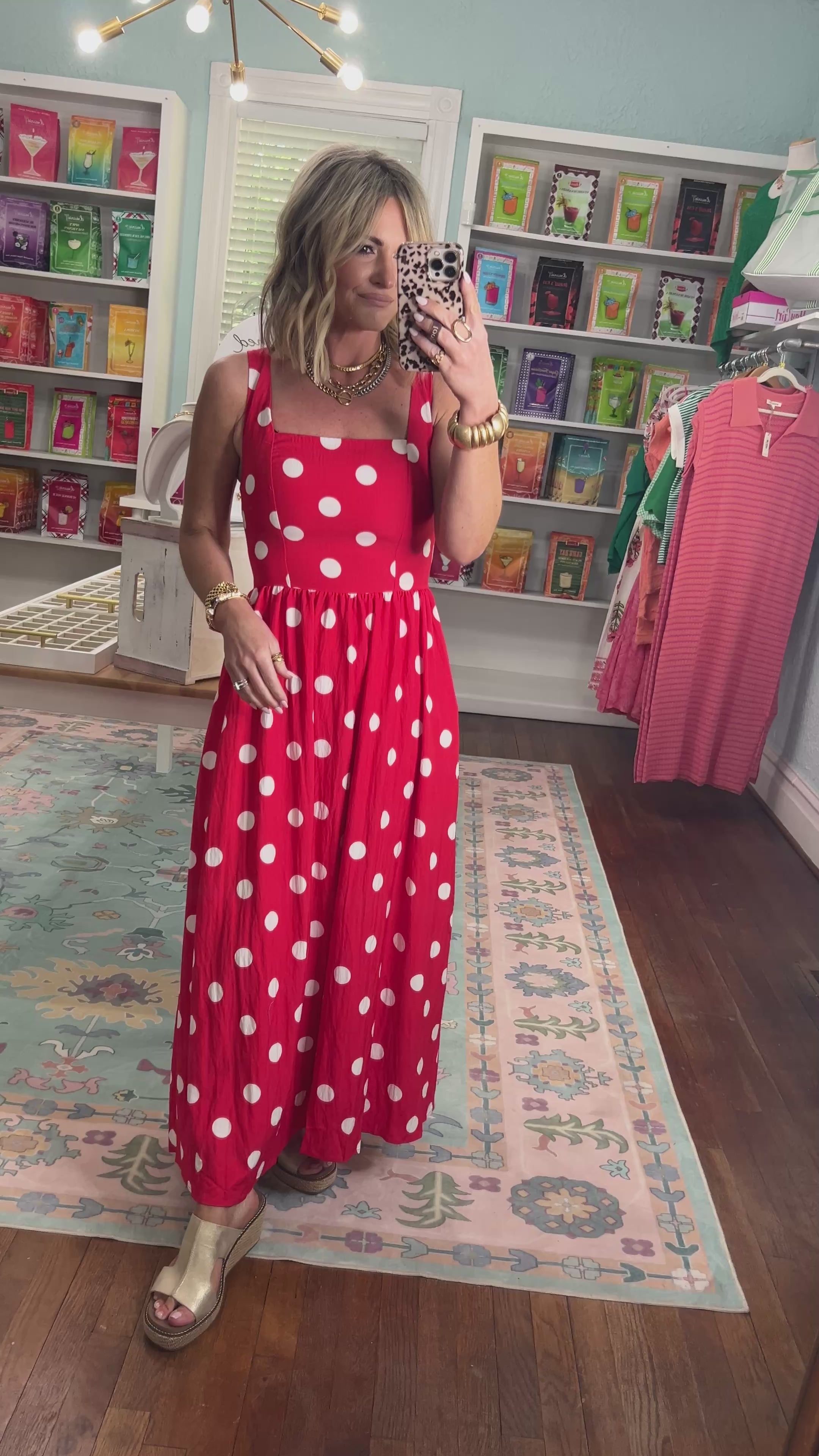 Cherry Pop Polka Dot Dress