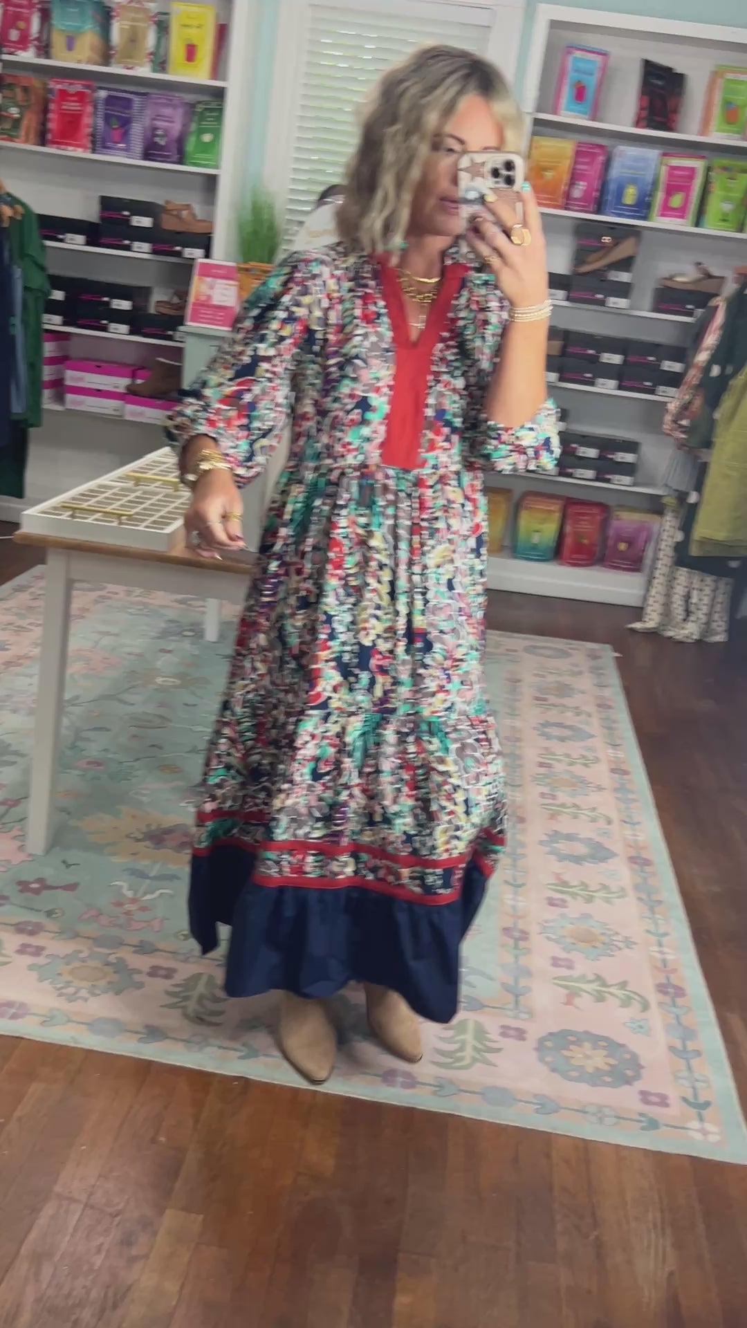 A Season Remembered Floral Tiered Dress