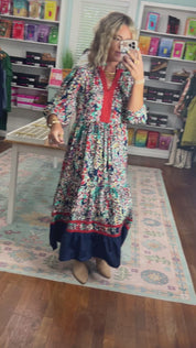 A Season Remembered Floral Tiered Dress