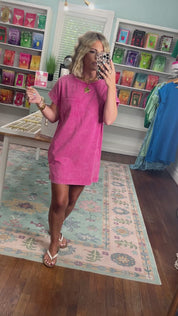 Just Stay Washed T-Shirt Dress - Black