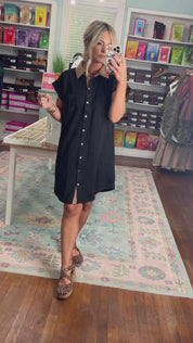 Bistro Charm Mini Dress