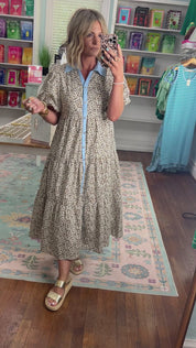 Fierce and Fabulous Leopard Midi Dress