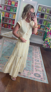 Sunday Stroll Striped Top and Skirt Set