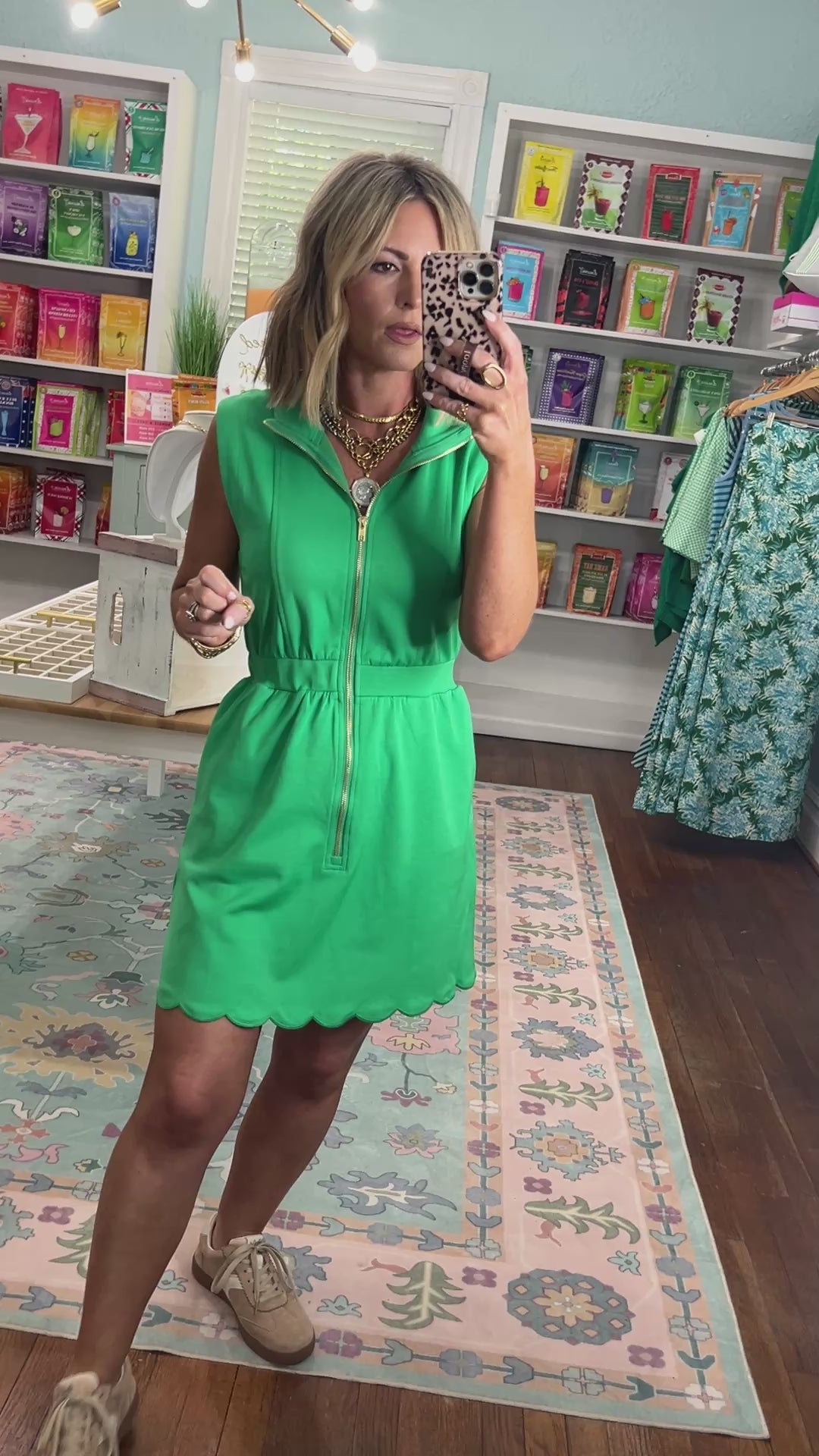 Relaxed Everyday Sleeveless Mini Dress - Black