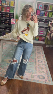Mallard Moments Knit Sweater - Cream