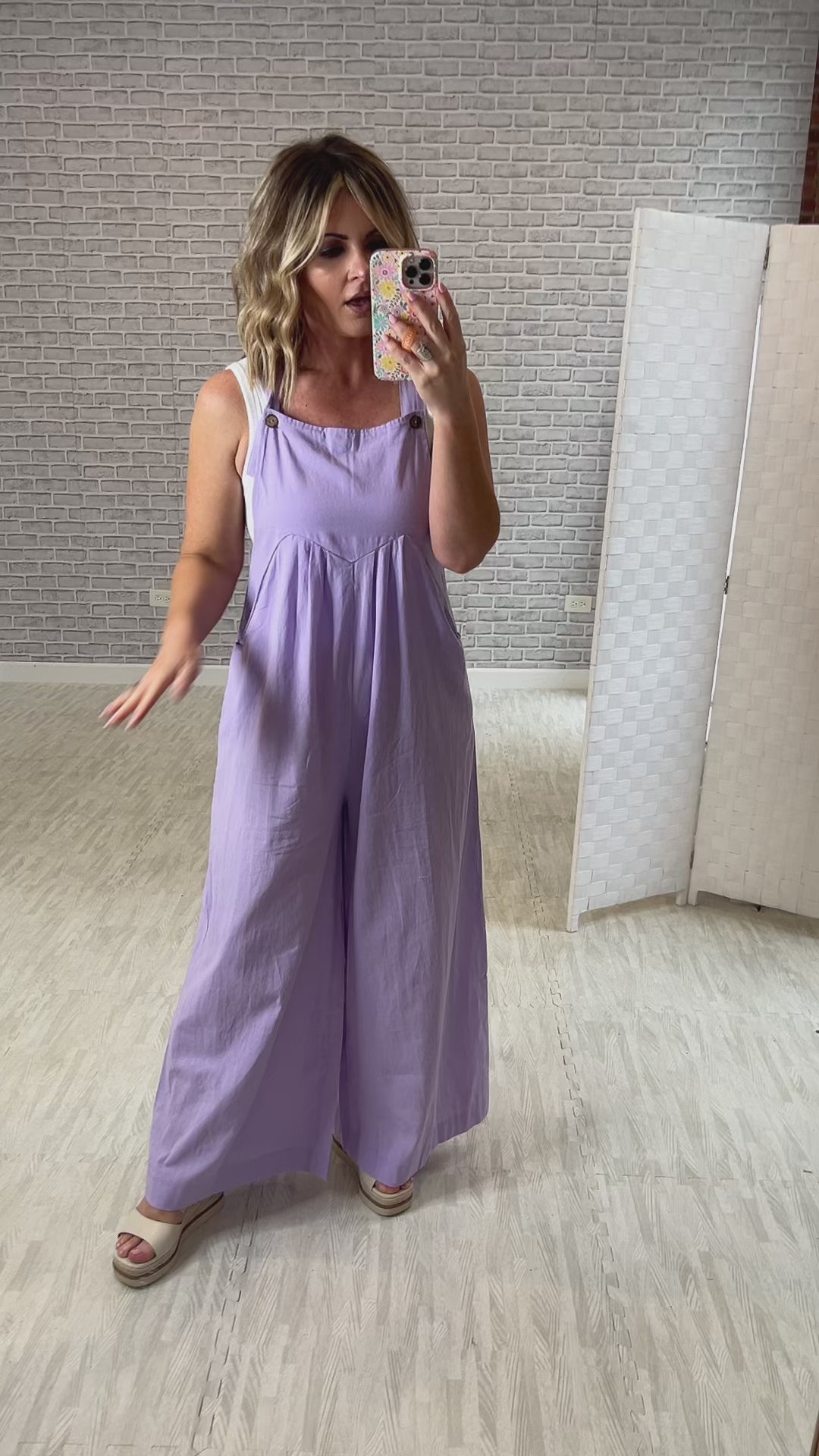 Better Than Ever Sleeveless Jumpsuit- Lavender