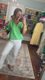 Light Touch Gingham Top