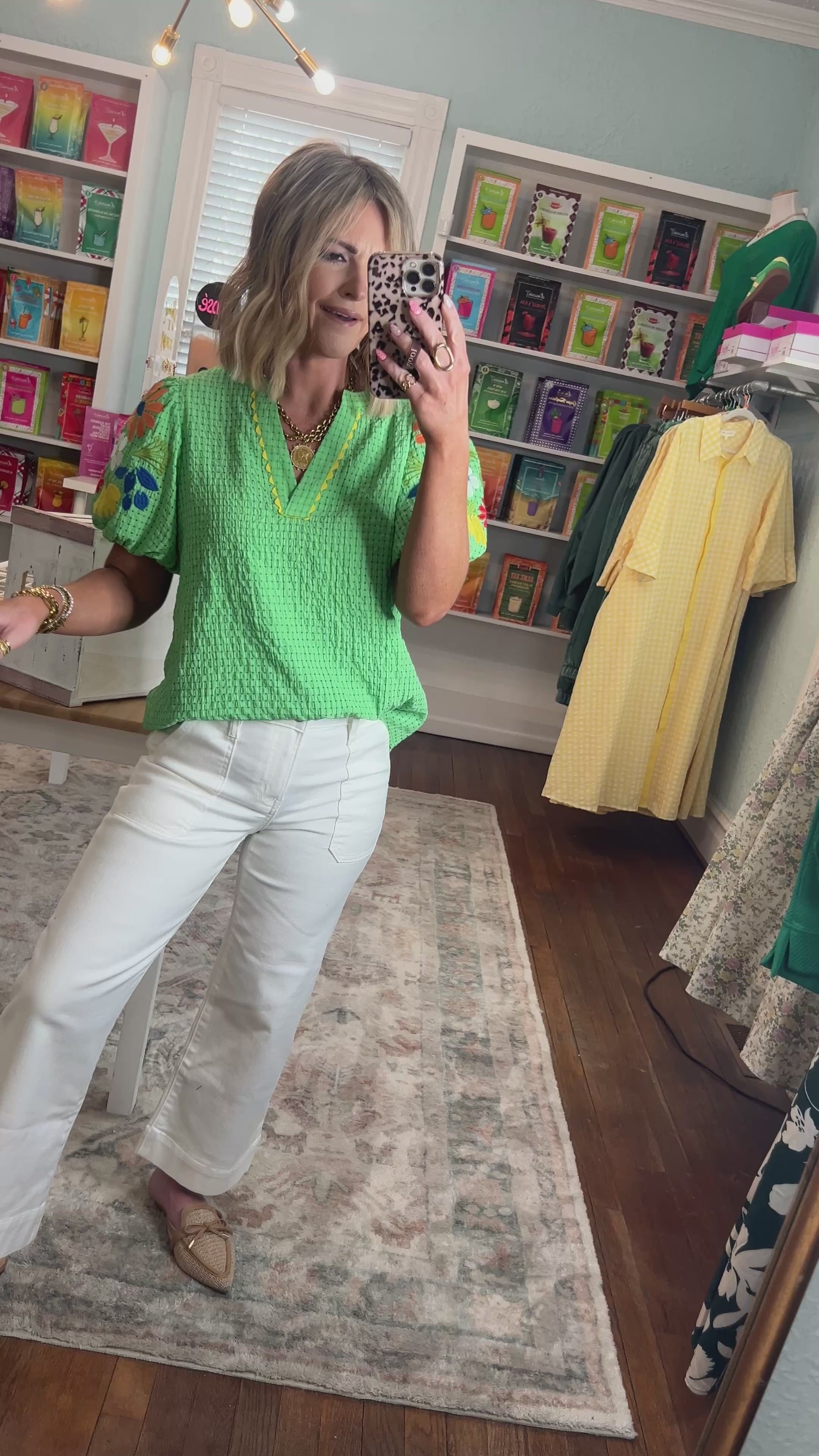 Light Touch Gingham Top