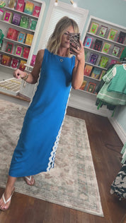 Vineyard Charm Linen Midi Dress