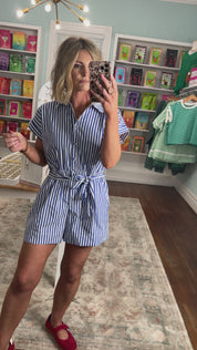 Do Your Thing Spring Stripe Romper