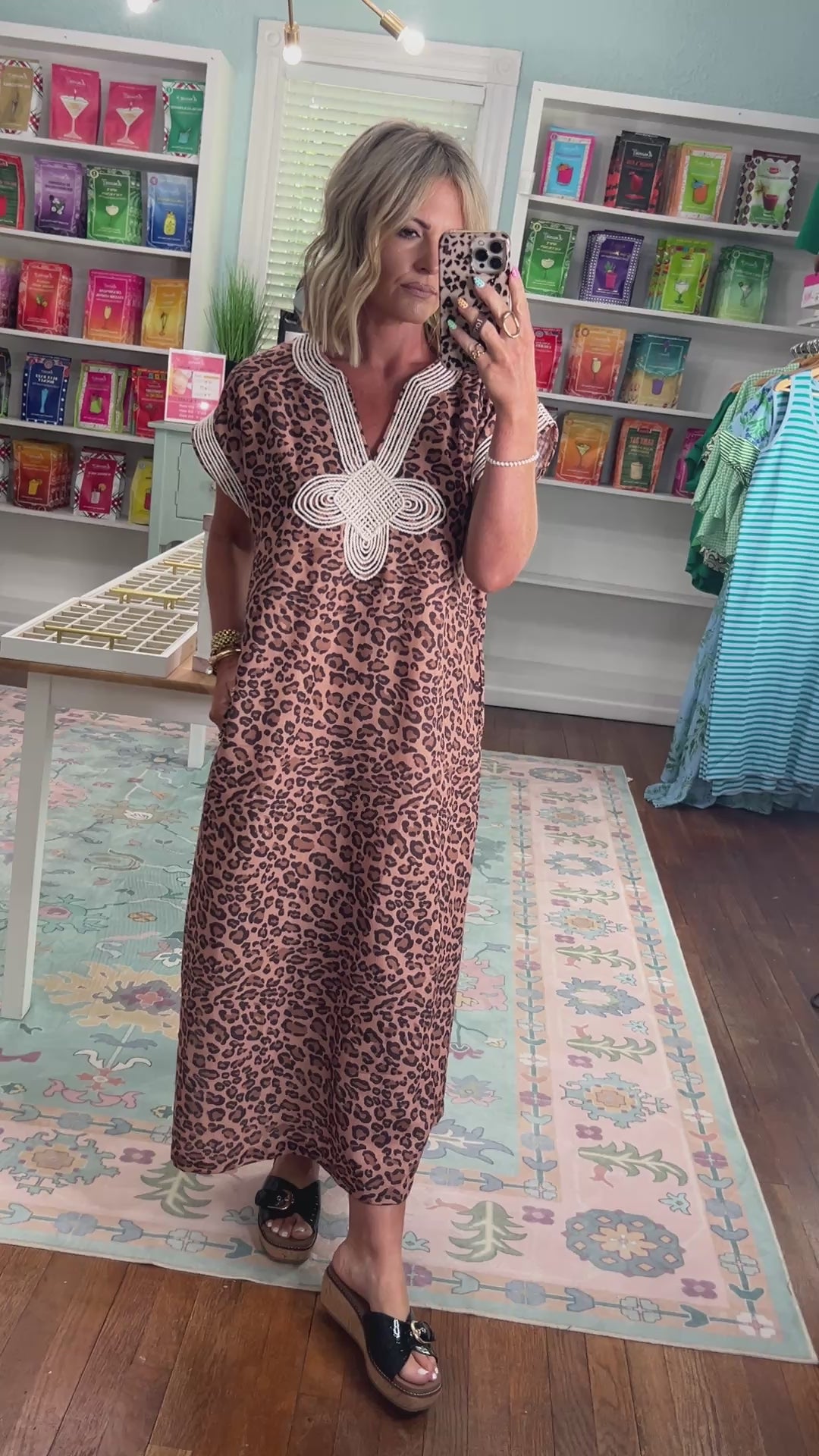 Roam Free Midi Dress - Brown