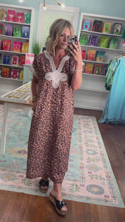 Roam Free Midi Dress - Brown