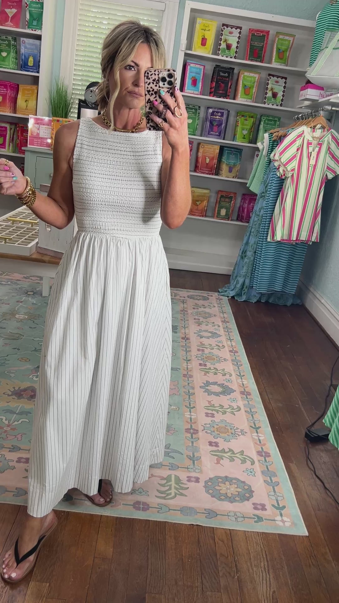 Pretty With Purpose Midi Dress - White/Black