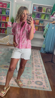 Daisy Days Puff Sleeve Blouse
