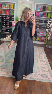 Forever Classic Denim Maxi - Dark