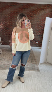 Searching for Inner Peace Patch Pullover