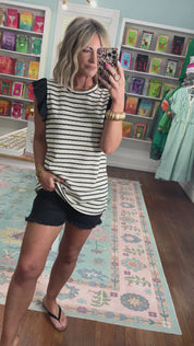Thinking Ahead Jacquard Striped Top