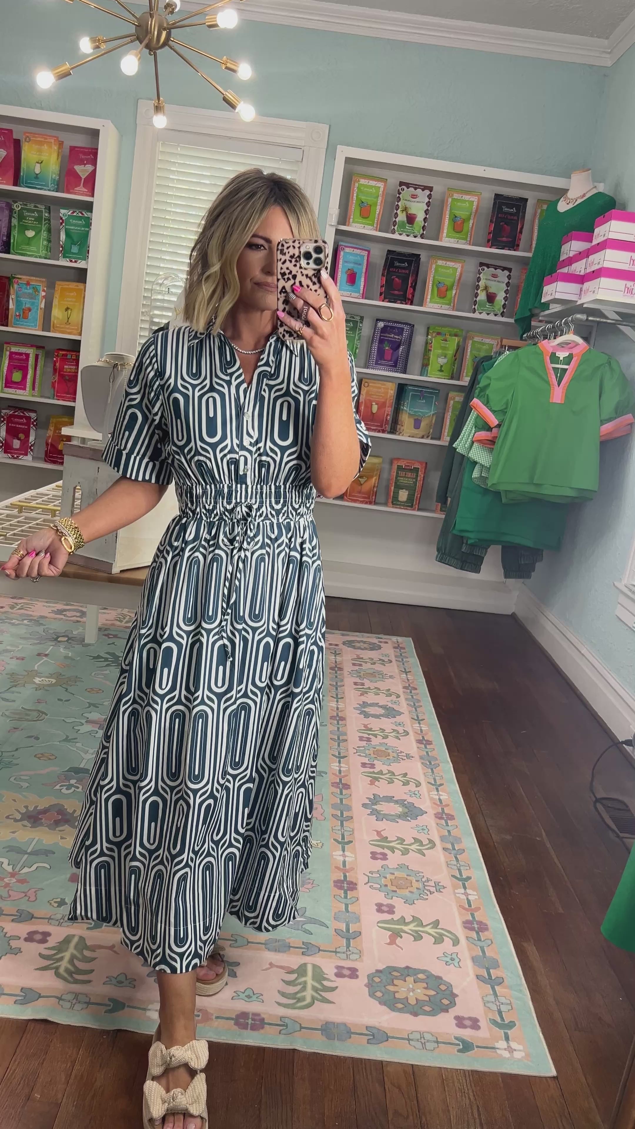 Tailored Line Midi Dress