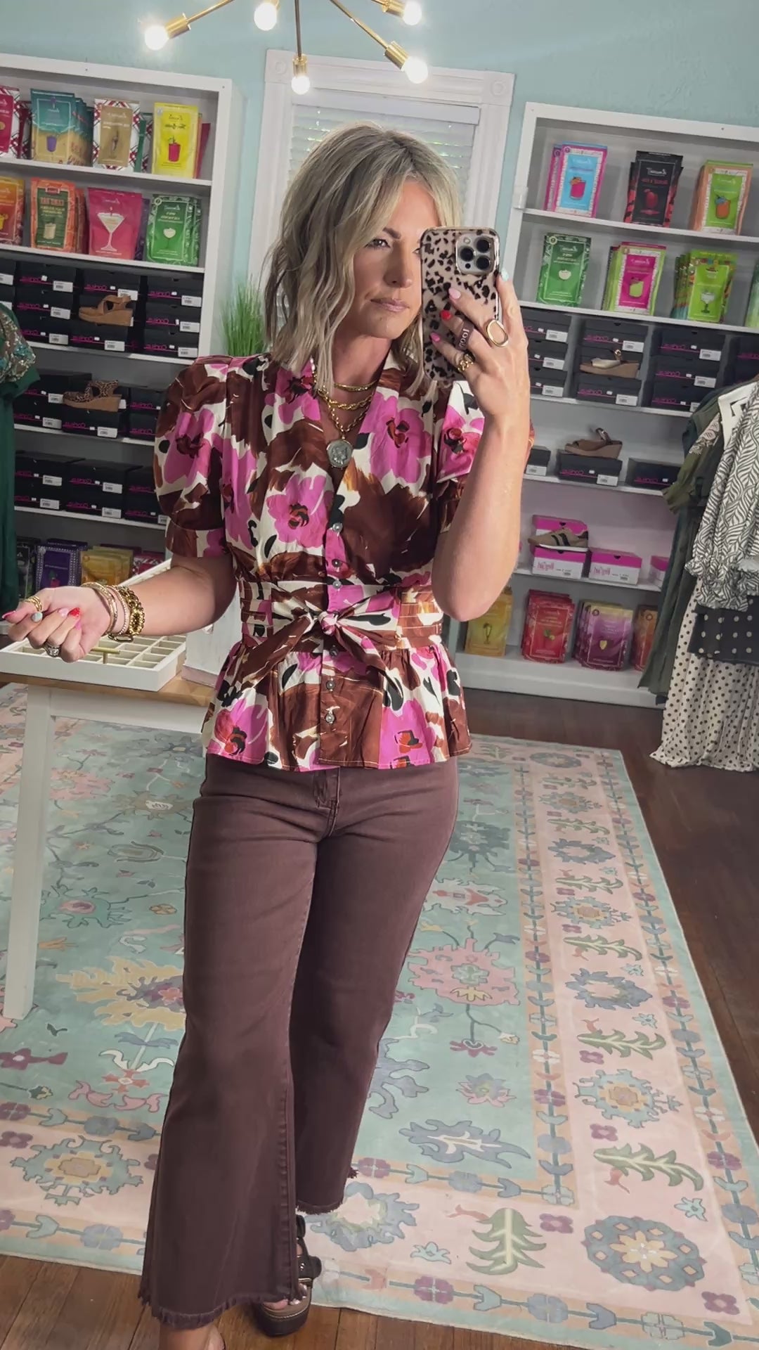 Back For You Floral Print Top