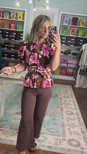 Back For You Floral Print Top
