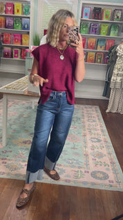 Beyond the Rainbow Crew Neck Top - Heather Mocha
