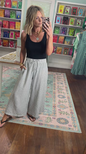 Casually Yours Striped Wide Leg Pants