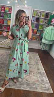 Staying Optimistic Floral Midi Dress