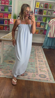 Afternoon Ease Striped Midi Dress