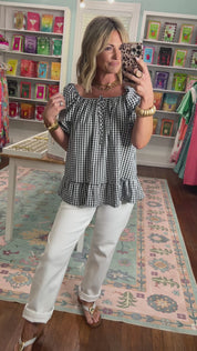 Picnic Pretty Gingham Top
