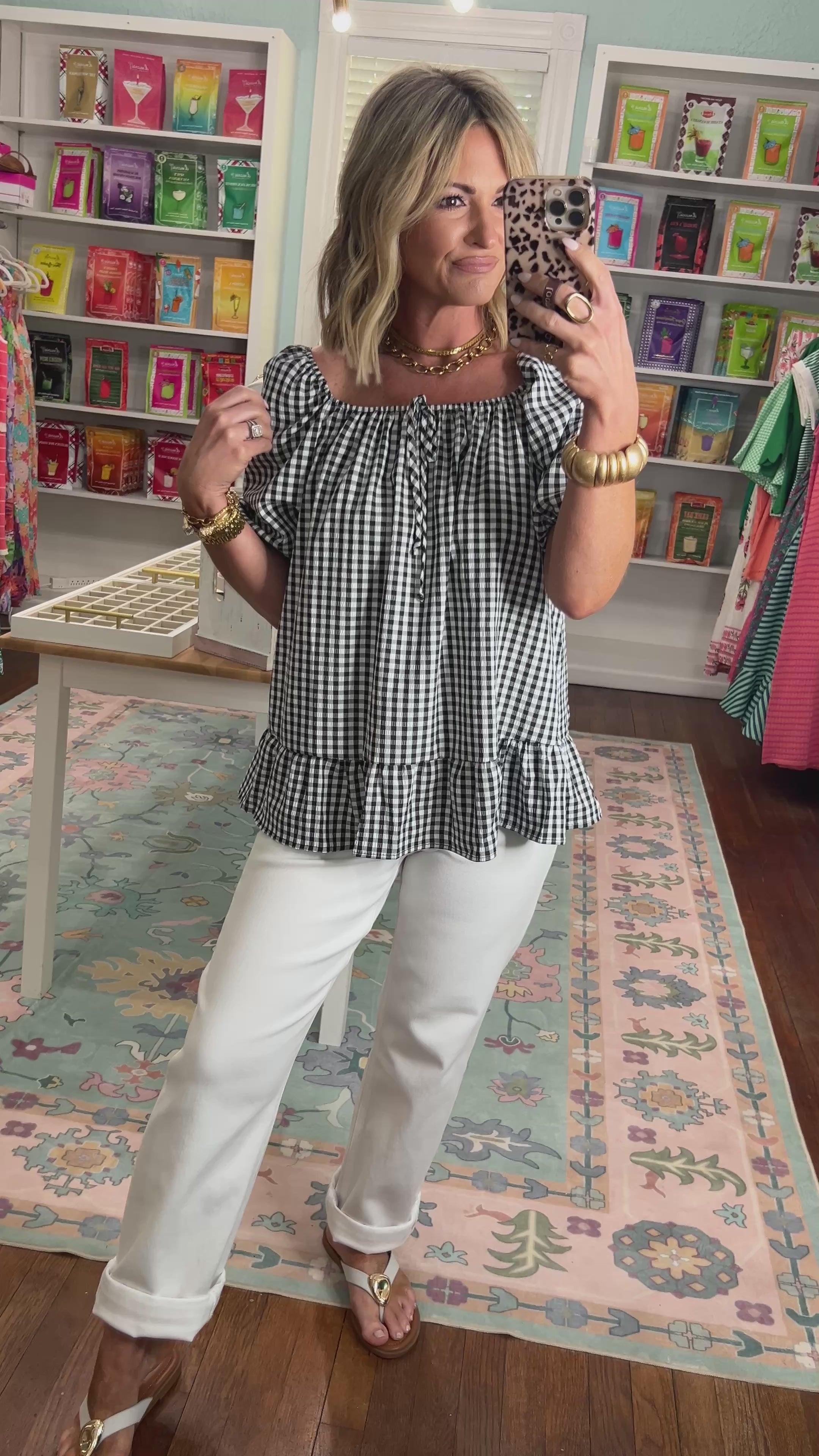 Picnic Pretty Gingham Top