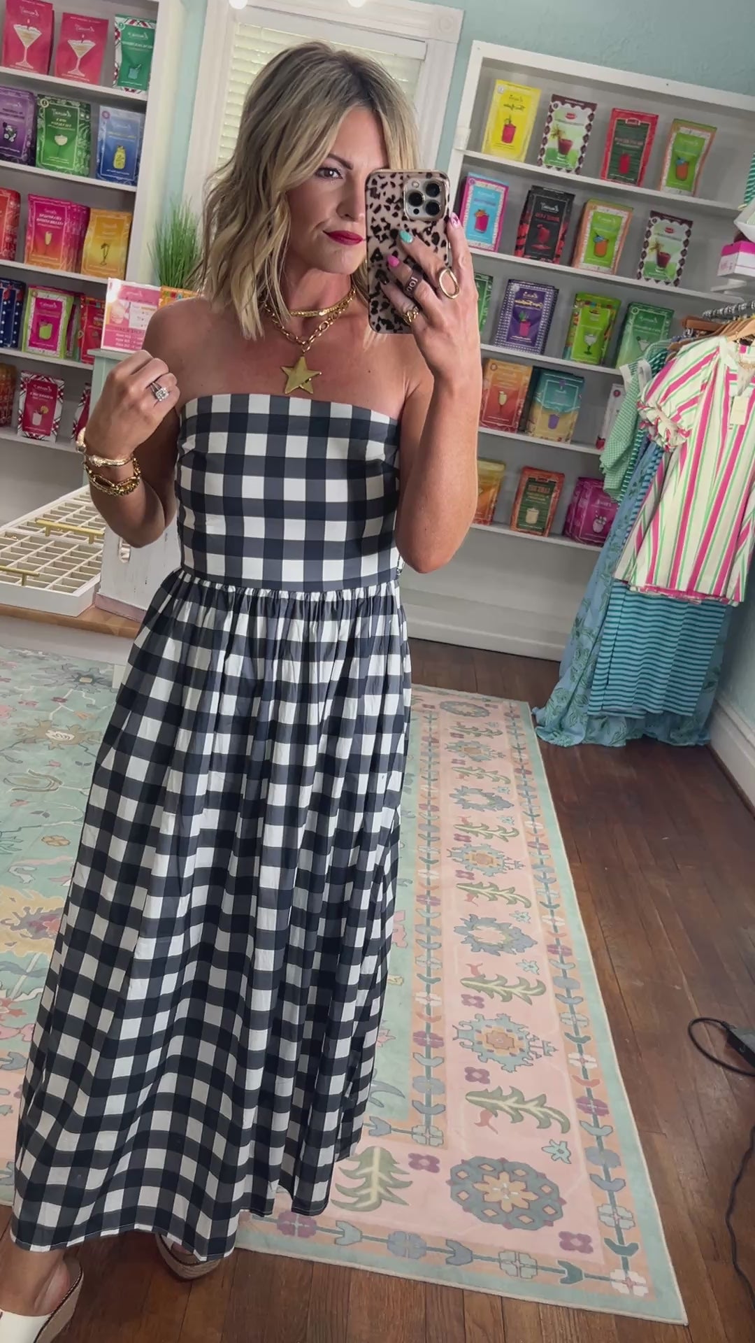 Elegance Unfolded Strapless Midi Dress