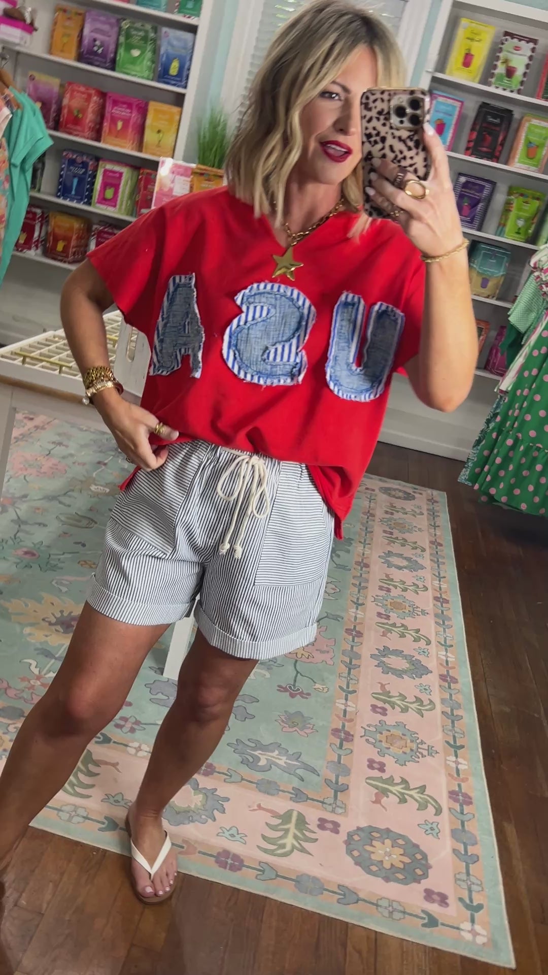 All American Girl Mineral Washed Top