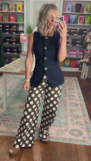 Uptown Muse Mineral Washed Button Down Vest