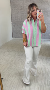 Melon Mood Striped Top