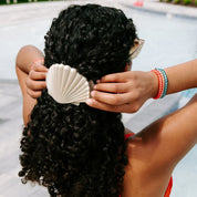 Teleties Shimmering Shell Large Flat Hair Clip - Large