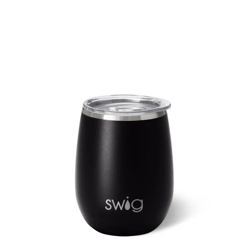 Swig 14 oz. Stemless Wine Cup - Black