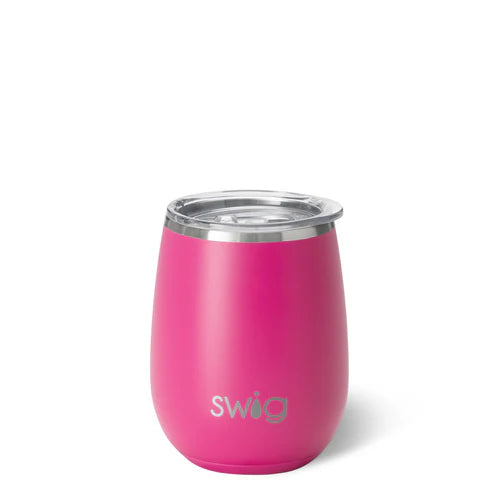 Swig 14 oz. Stemless Wine Cup - Hot Pink