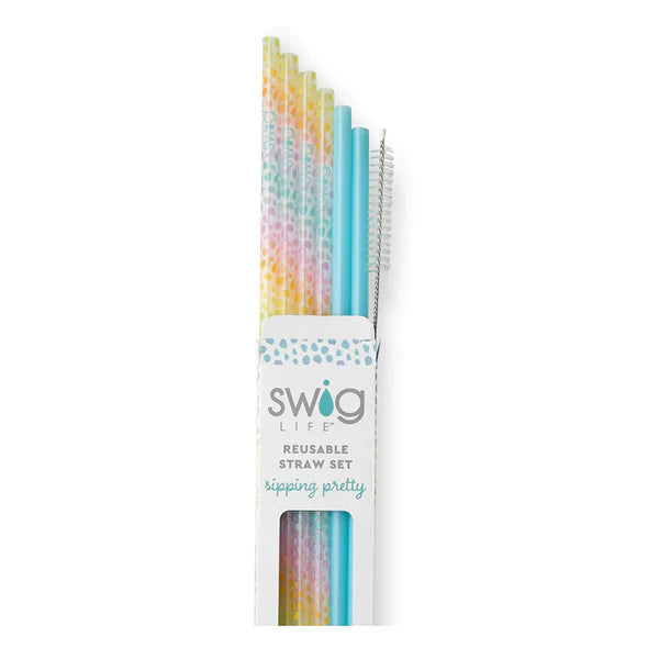 Swig Reusable Straw Sets (Tall)- Wild Child