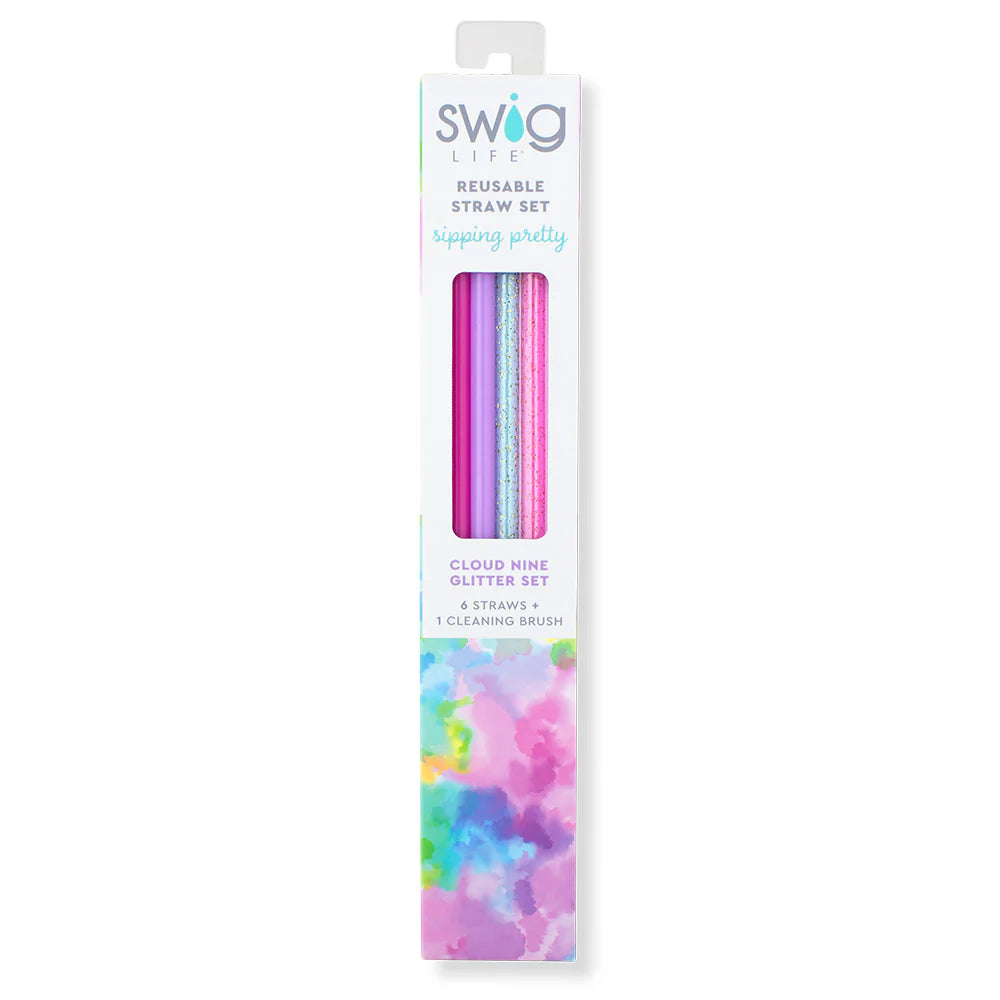 Swig | Reusable Straw Sets - Cloud Nine Glitter