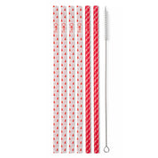 Swig Reusable Straw Sets (Tall)- Santa Baby