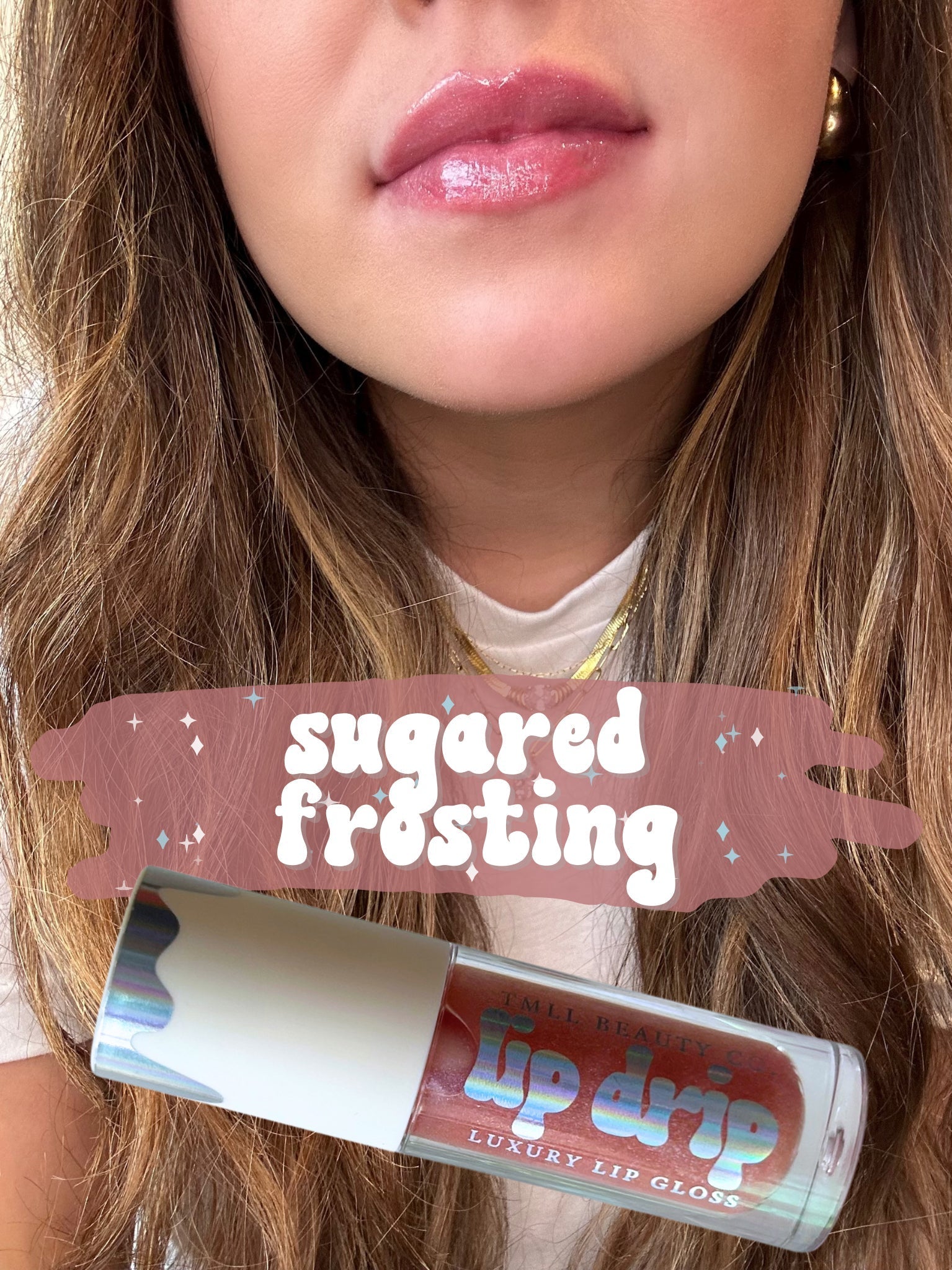 TMLL Lip Drip Luxury Gloss-250 - TMLL Beauty Co - Makeup-TMLL Beauty Co-Sugared Frosting-[option4]-[option5]-[option6]-Leather & Lace Boutique Shop