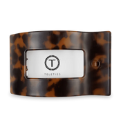 Large Flat Rectangle Hair Clip - Tortoise