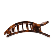 Large Flat Rectangle Hair Clip - Tortoise