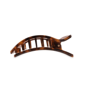 Medium Flat Rectangle Hair Clip - Tortoise