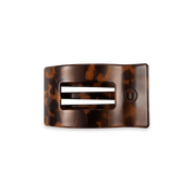 Teleties |Small Flat Rectangle Hair Clip - Tortoise