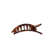 Teleties |Small Flat Rectangle Hair Clip - Tortoise