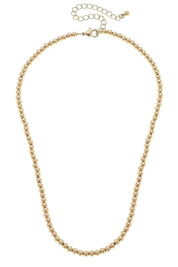 Charmed | Walker Ball Bead Charm Necklace Base in Shiny Gold