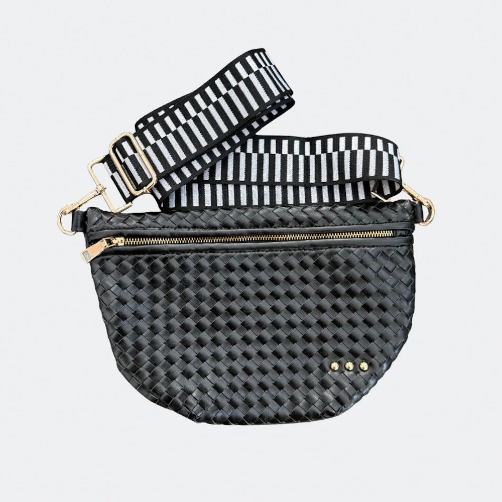 Pretty Simple | Westlyn Woven Bum Bag - Black