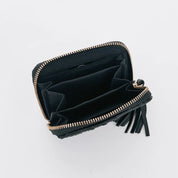 Wynona Woven Wallet Wholesale - Black